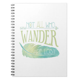 Carnet Pas tous ce que Wander sont perdu
