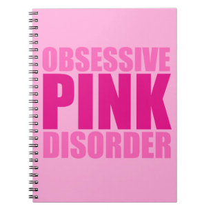 Carnet Passez Obsessionnel Trouble rose