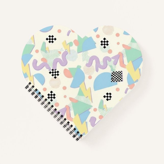 Carnet Pastel Abstract Shapes Pattern Design (Devant)