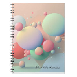 Carnet Pastel Colors Minimalism Notebook