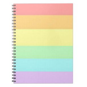 Carnet Pastel Gay LGBT Pride Mois Drapeau   