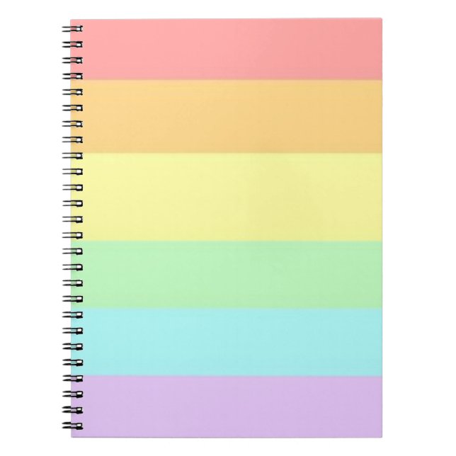 Carnet Pastel Gay LGBT Pride Mois Drapeau    (Devant)