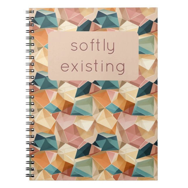 Carnet Pastel Geometric Pop | Jewel Custom Notebook (Devant)