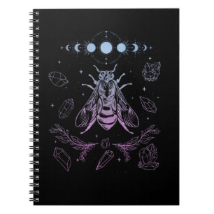 Carnet Pastel Goth Moon Insect Gothique Wicca Crescent Be