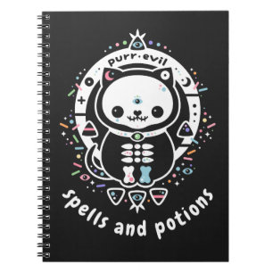 Carnet Pastel Goth Spells et Potions Witch's