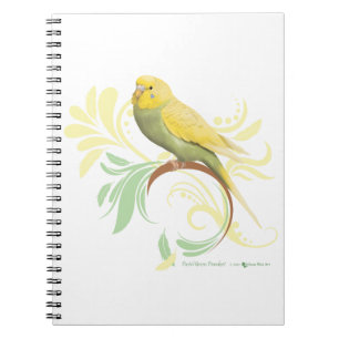Carnet Pastel Green Parakeet