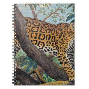 Carnet Pastel jaguar : dessin de la jungle.
