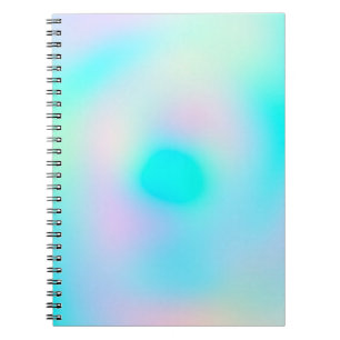 Carnet Pastel Rainbow Colors Abstract Blur Gradient Ombre
