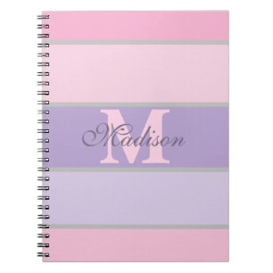 Carnet pastel rose et violet iPhone / coque ipad
