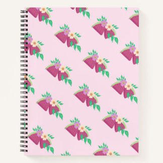 Carnet Pastèque rose fruit illustré 