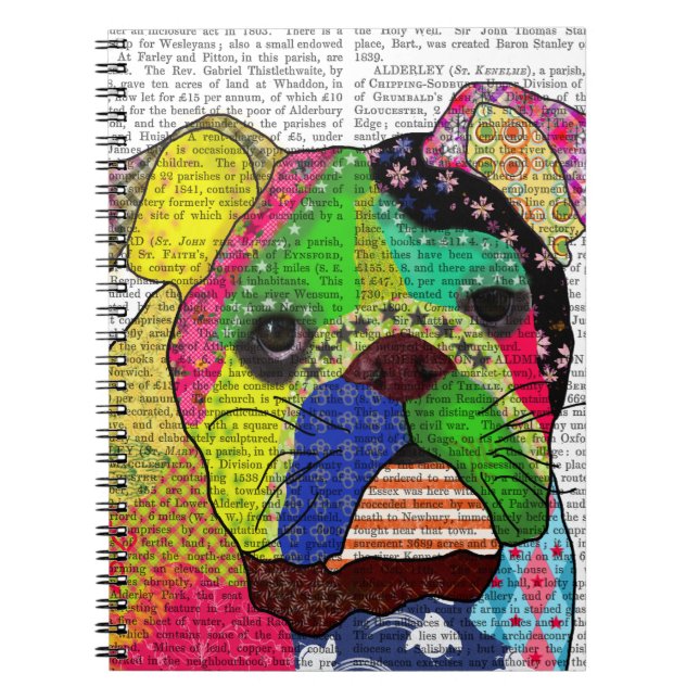 Carnet Patchwork Bulldog (Devant)
