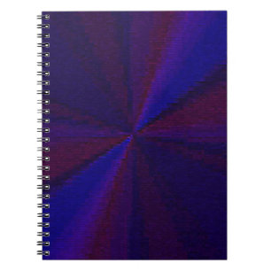 Carnet Patchwork circulaire de dégradé bleu à pourpre