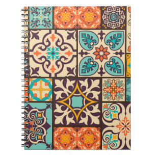 Carnet Patchwork coloré Islam Motifs Carrelage