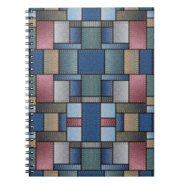 Carnet Patchwork Denim (Devant)