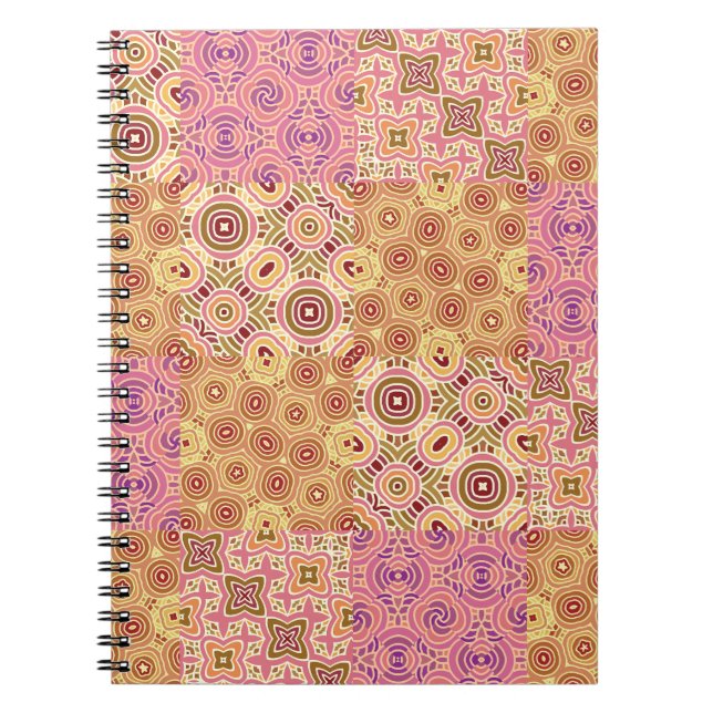 Carnet Patchwork Géométrique Rétro  (Devant)
