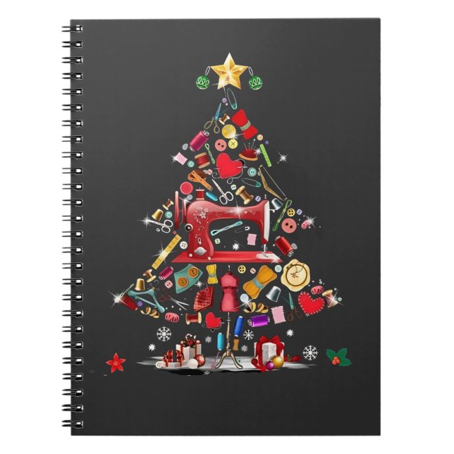 Carnet Patchwork Joyeux Noël Arbre Patchwork Quilting  (Devant)