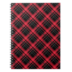 Carnet Pâte rayée en tartan à damiers plaid transparent