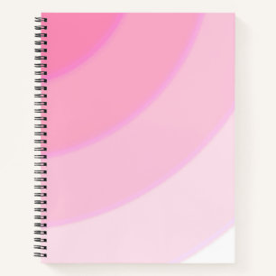 Carnet Pâtel motif à flûte foncé rose