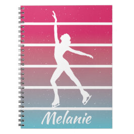 Carnet "Patinage artistique" patinage sur glace nom perso