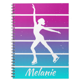Carnet "Patinage artistique" patinage sur glace nom perso