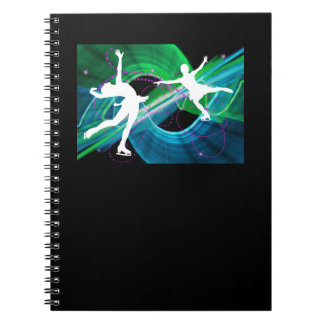 Carnet Patinage de glace stupéfié de patineurs