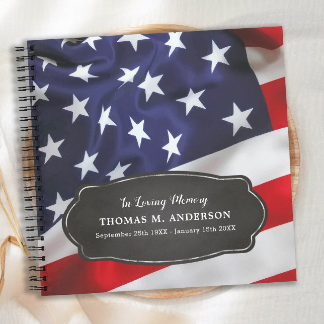 Carnet Patriotique USA Vétéran Memorial funérailles Guest (Créateur téléchargé)