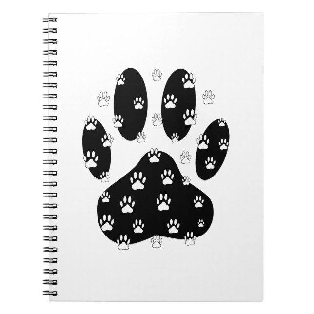 Carnet Patrouilles Blanches Sur Paw Noir (Devant)