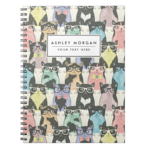 Carnet Patters de Cute Hipster Cats