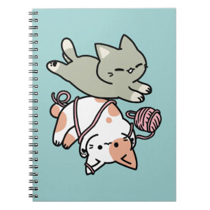 Carnet Pattounes et Jeux – Illustration de chat adorable