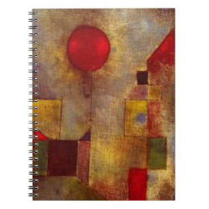 Carnet Paul Klee Ballons rouges Art coloré Abstrait
