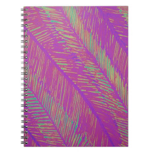 Carnet Paumes au néon pourpres