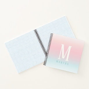 Carnet Pavé de notes de l'arc-en-ciel pastel personnalisé