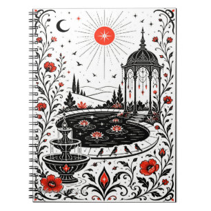 Carnet Pavillon du Jardin Enchanté Illustra Nuit Céleste