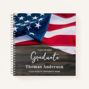 Carnet Pavillon Patriotique USA Militaire Graduation Livr