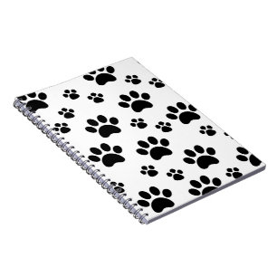 Carnet Pawprint noir et blanc
