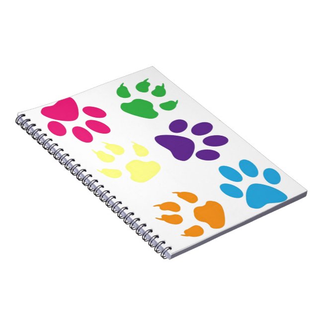 Carnet Paws colorés pour chiens (Côté Droit)