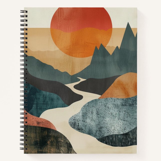 Carnet Paysage Abstrait de Boho (5) (Devant)
