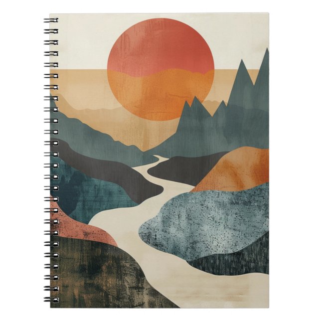Carnet Paysage Abstrait de Boho (5) (Devant)