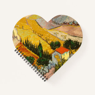 Carnet Paysage avec Maison et PloughmaVincent van Gogh