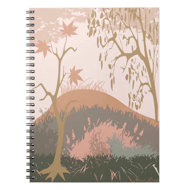 Carnet Paysage d'automne (Devant)