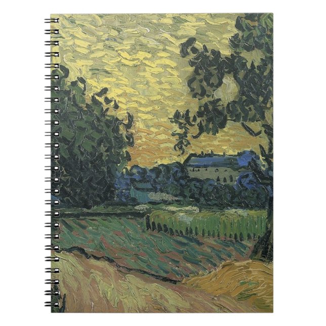 Carnet Paysage de Van Gogh à Twilight (Devant)