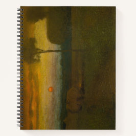 Carnet Paysage du soir par George Inness (1889)