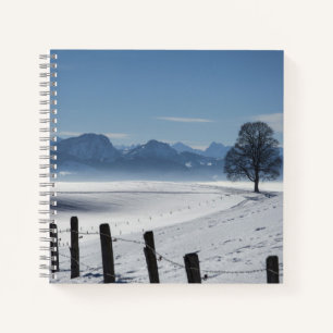 Carnet Paysage hivernal neige