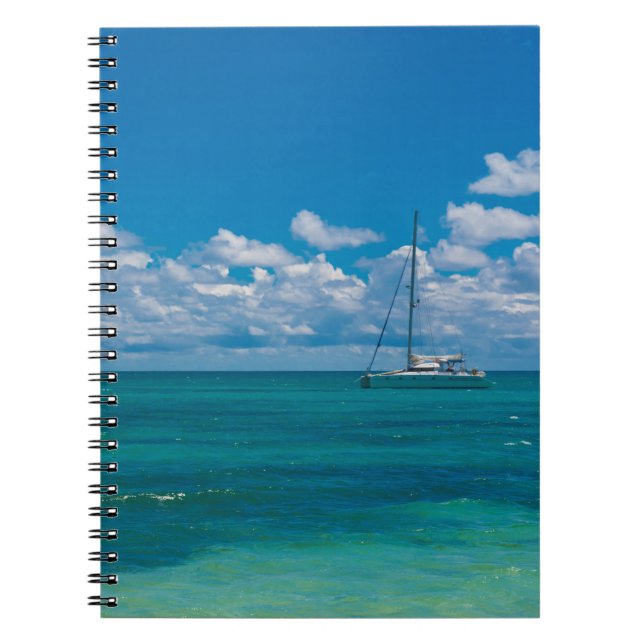 Carnet Paysage marin de la baie tropicale bleue (Devant)