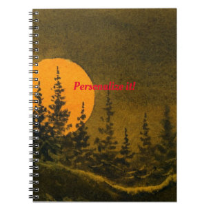 Carnet Paysages de la nuit de campagne; chasse ou moisson