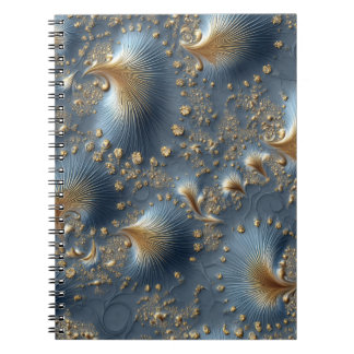 Carnet PC portable ultra-bleu et Gold abstrait
