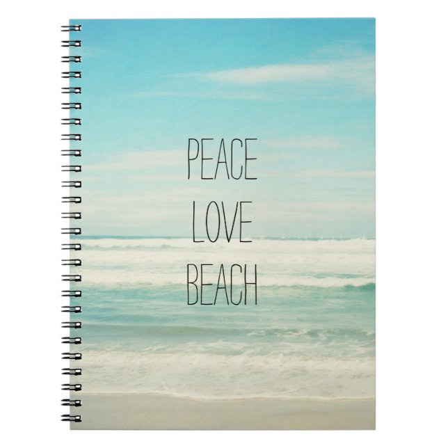 Carnet Peace Love Beach (Devant)