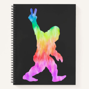 Carnet Peace Love Bigfoot