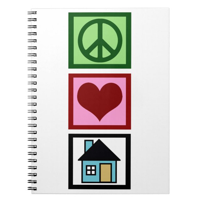 Carnet Peace Love Immobilier (Devant)