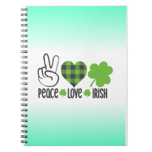 Carnet Peace Love Irish-60682